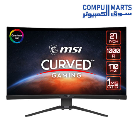 MAG-275CQRF-QD-Monitor-MSI-27 Inch-WQHD-Curved-Gaming