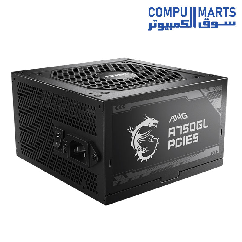 MAG A750GL-Computer Power Supplies-MSI-750W-80 Plus Gold