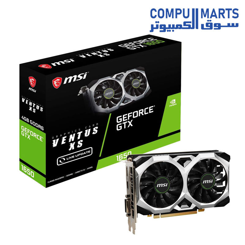 GTX 1650-GRAPHIC CARDS-MSI-VENTUS-XS-V1-DDR6-4GB