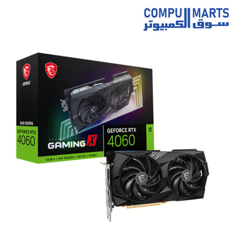 Graphics-Card-MSI-GeForce-RTX-4060-Gaming-X-8G-GDDR6