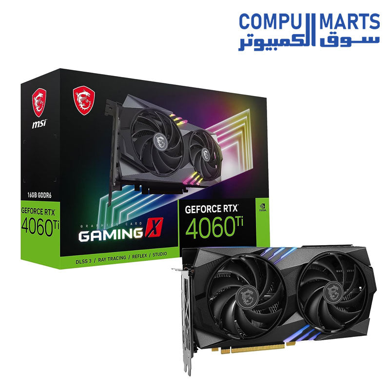 RTX 4060 Ti-Graphics Card-MSI-GAMING-X-16GB-DDR6