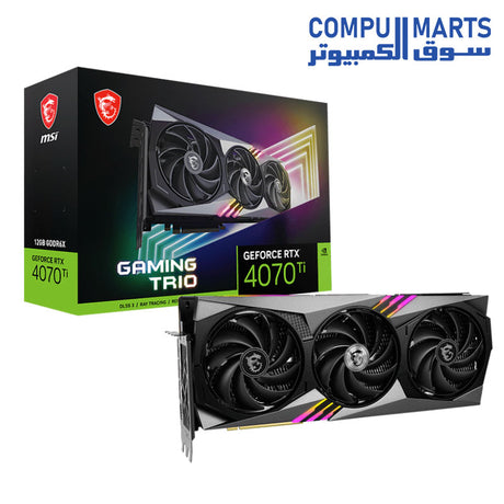 RTX 4070 Ti-Graphics Card-MSI-GAMING-TRIO-12GB-GDDR6X