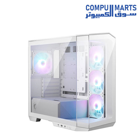 MAG-PANO-M100R-PZ-COMPUTER-CASE-MSI-Premium Mid-Tower-Gaming-PC-Case-ARGB-120mFans