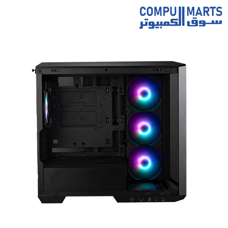 MAG-PANO-M100R-PZ-COMPUTER-CASE-MSI-Premium Mid-Tower-Gaming-PC-Case-ARGB-120mFans