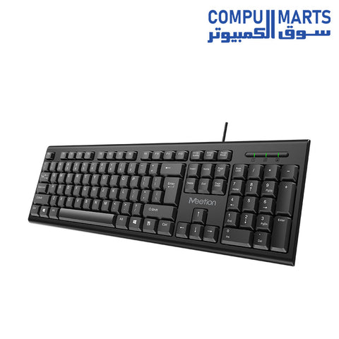 MeeTion MT-K100 USB Standard Wired Keyboard