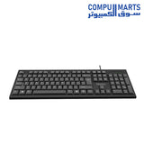 MeeTion MT-K100 USB Standard Wired Keyboard