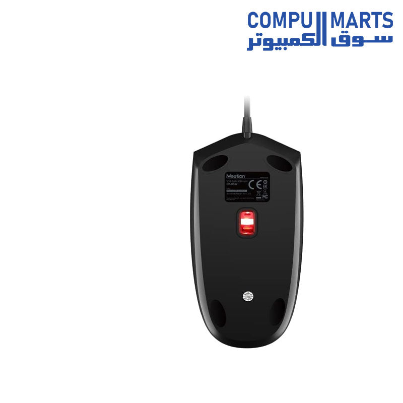 Meetion MT-M362 USB Wired Optical Computer Mouse -Black