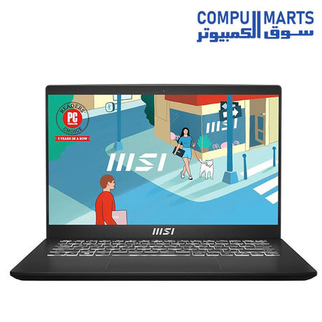 MSI -14- C12MO-INTEL -CORE -i3-1215U-Intel -UHD- Graphics-DDR4 -8GB-256GB -SSD-3200MHz-14"- FHD -IPS