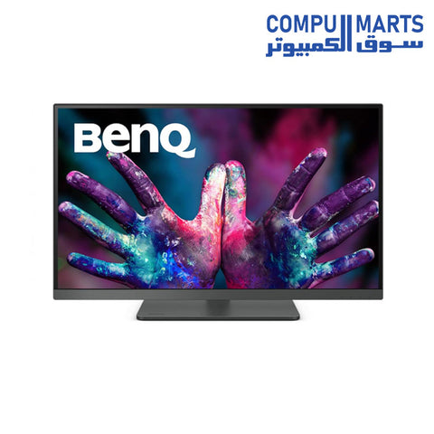 PD2705U-BenQ Designer Monitor - 27" -60Hz- sRGB- HDR10- KVM- USB C Charger- 1 HDMI- 1DP-3 USB 3.2