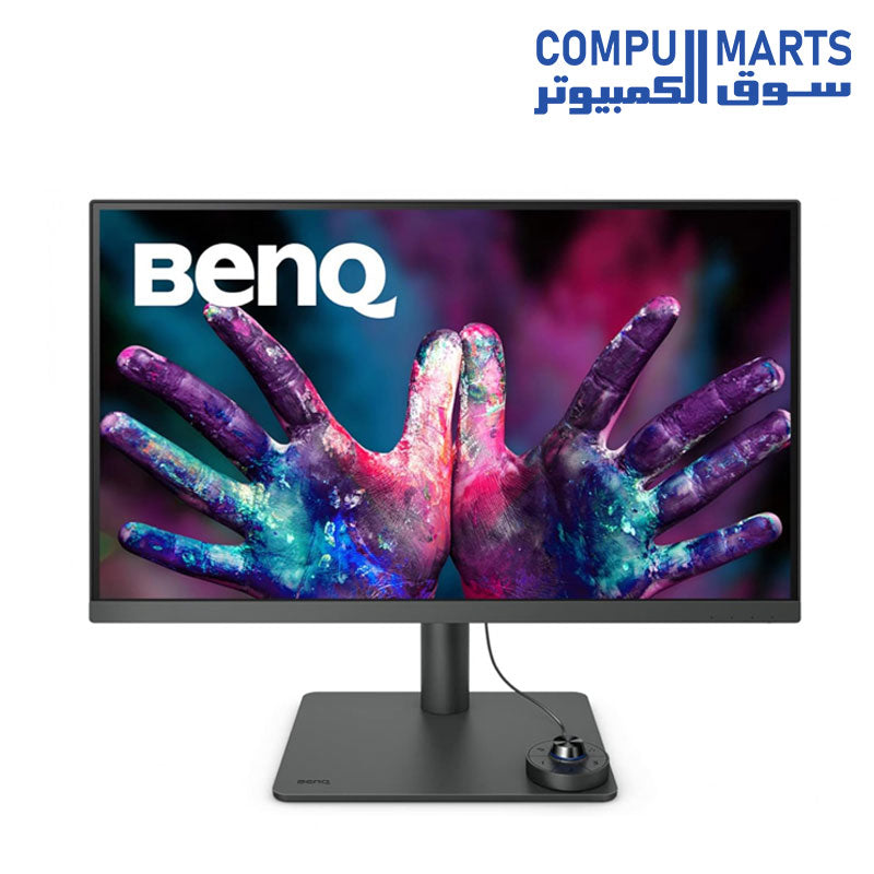 PD2705U-BenQ Designer Monitor - 27" -60Hz- sRGB- HDR10- KVM- USB C Charger- 1 HDMI- 1DP-3 USB 3.2