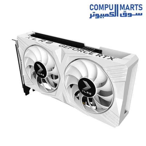 RTX 4060-GRAPHIC CARDS-PNY-8GB-OC-XLR8-VERTO-DF-White