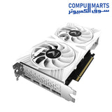 RTX 4060-GRAPHIC CARDS-PNY-8GB-OC-XLR8-VERTO-DF-White