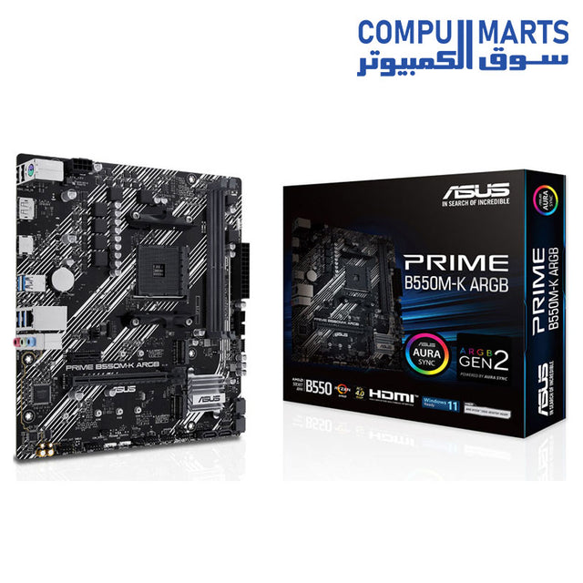 B550M-K-ARGB-Motherboard-ASUS-PRIME-AMD-B550-Socket-AM4-micro ATX