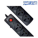 SMPU-5P-Power Strip-SYSTEMMAX-5 Port-2M-10A