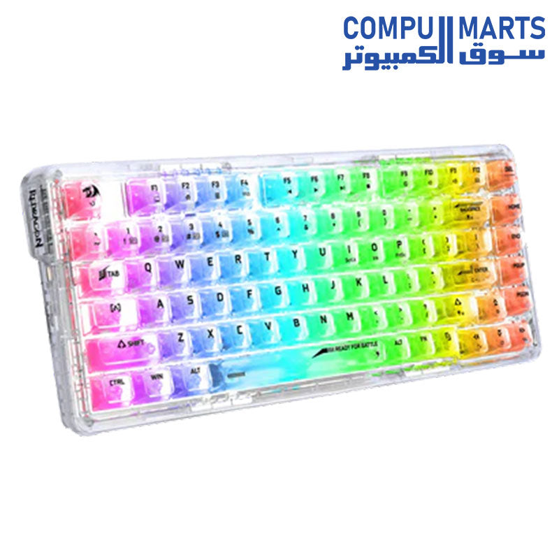 REDRAGON-KEYBOARD-K649-78%-RGB-MECHANICAL-GAMING-TRANSPARENT