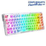 REDRAGON-KEYBOARD-K649-78%-RGB-MECHANICAL-GAMING-TRANSPARENT