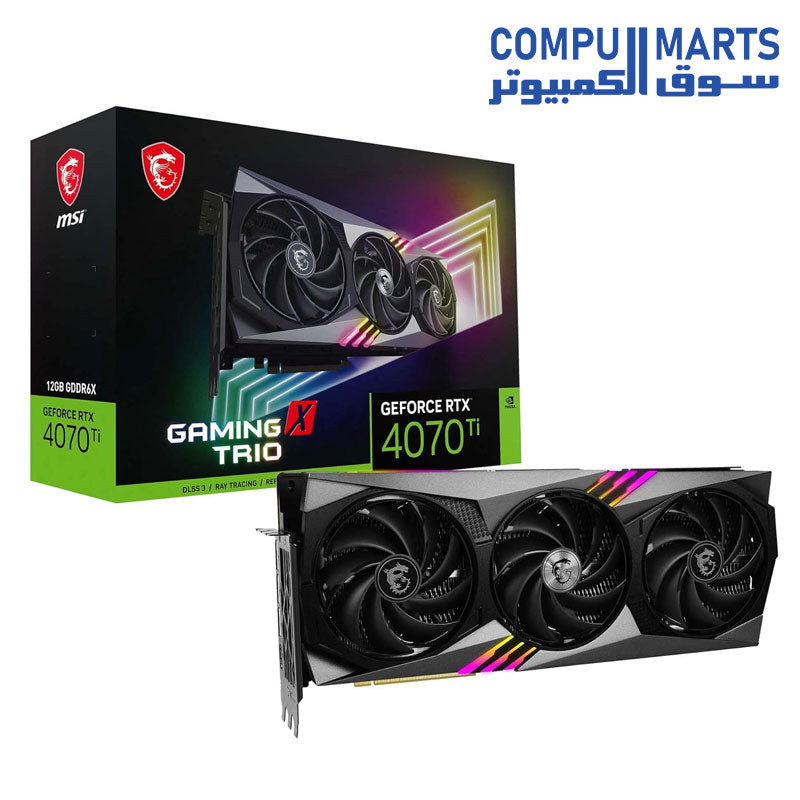 RTX 4070 Ti-Graphics Card-MSI-GAMING-X-TRIO-12GB-GDDR6X