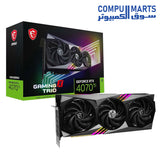 RTX 4070 Ti-Graphics Card-MSI-GAMING-X-TRIO-12GB-GDDR6X