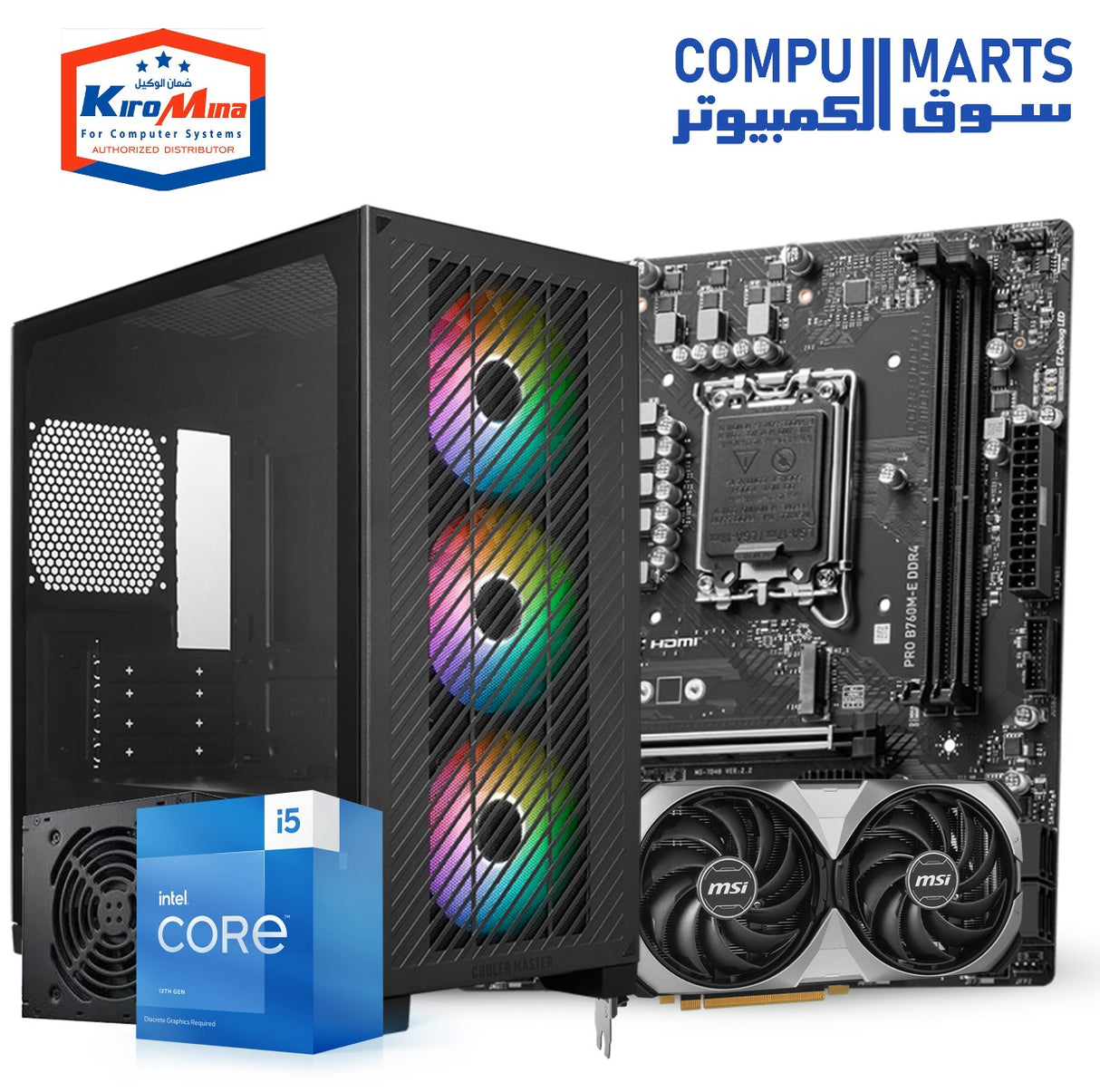 i5-14400F-processor-Intel-20M-4.70-GHz-B760M-E-Motherboard-MSI-LGA 1700-DDR5-Cooler-Master-Elite-301-Lite-Case-_-Elite-NEX-PN700-230V-power-Supply-MSI-GeForce-RTX-4070-SUPER-12G