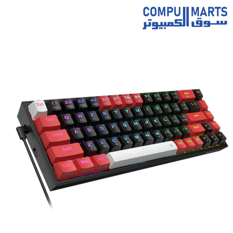 K631-PRO-65%-Keyboard-Redragon-RGB