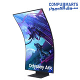 55"-SAMSUNG-Monitor-165Hz-1ms-MD FreeSync-HDR-10-4K UHD-1000R-Curved