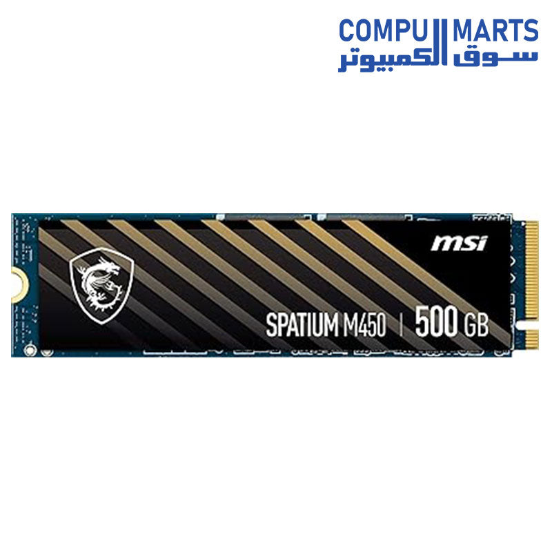 محرك الأقراص الصلبة MSI Spatium M450 PCLE 4.0 Nvme M.2