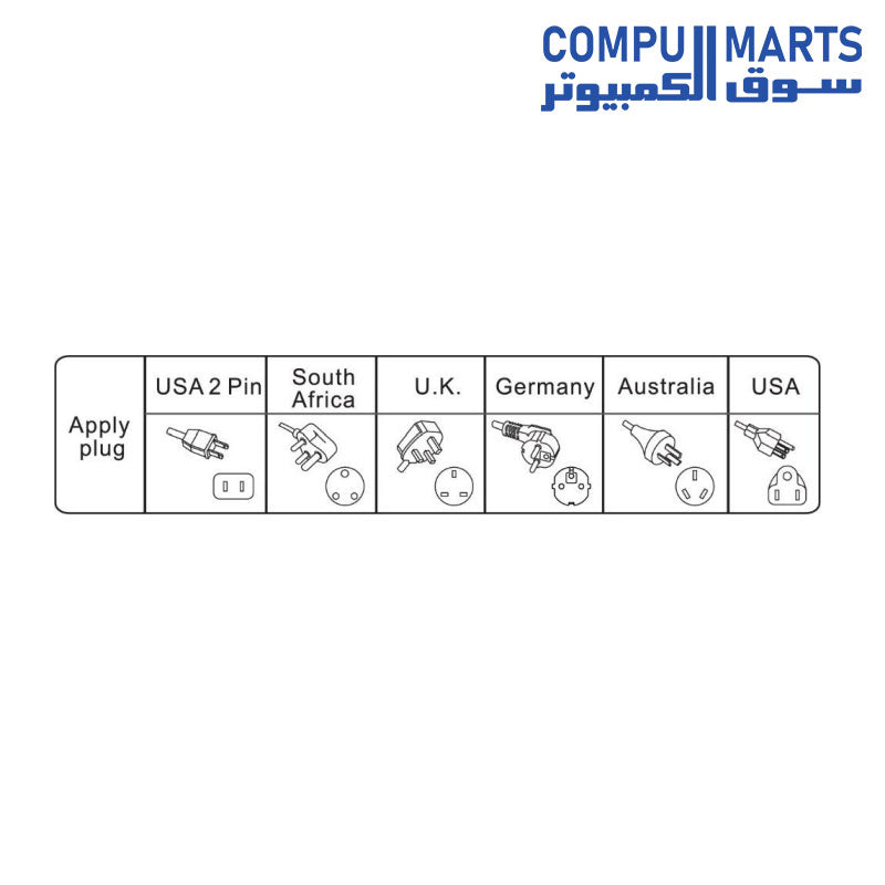 SMPG-5P-POWER-STRIP-SYSTEMMAX-5-PORT-2M