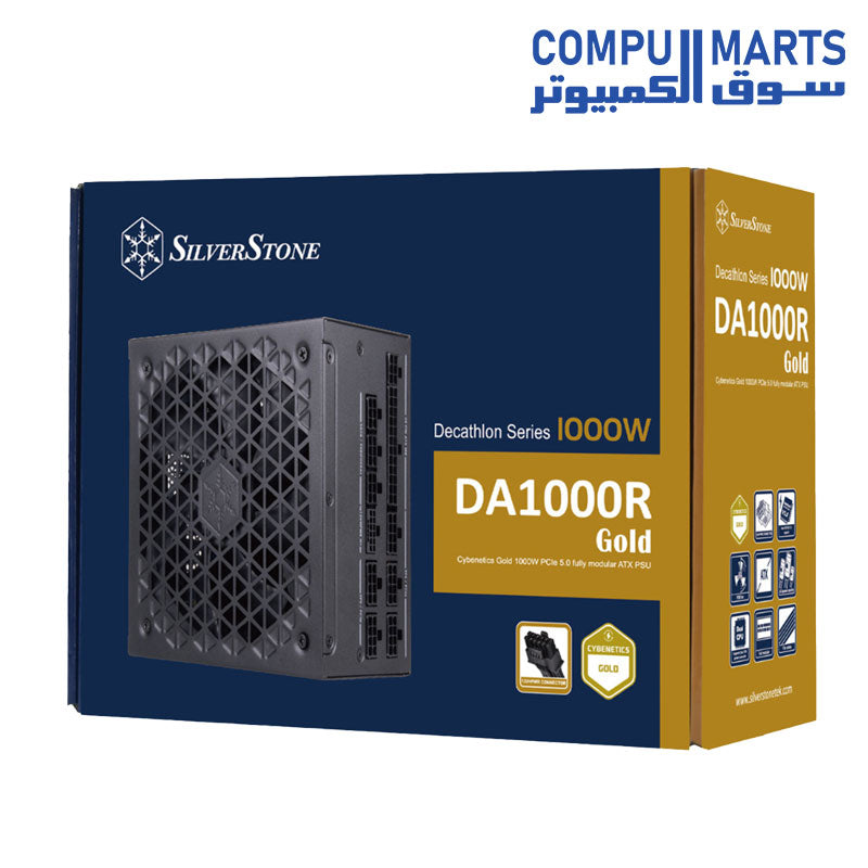 DA1000R-Power Supply-SilverStone-Gold-1000W