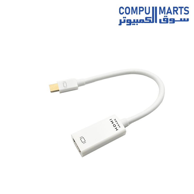 Mini-DP-HDMI-Adapter-Cable-Converter-Tortox-4K-WHITE