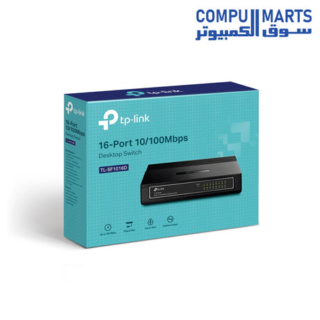 TL-SF1016D-Switch-TP-LINK-16-Port-10/100Mbps