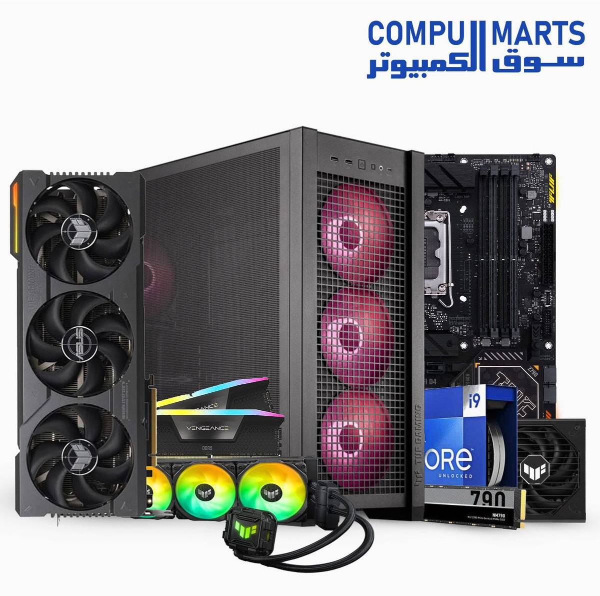 Ultimate #1 ASUS TUF CORE I9-14900K & Z790 & 96GB & 4TB & RTX 4090 24GB OR 4080 SUPER