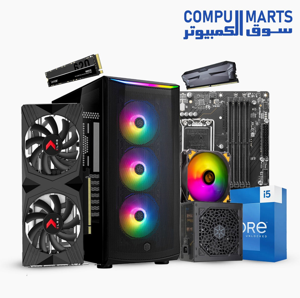 Bundle Consul #2 -Core i5-14600K / i7-14700K | MSI PRO B760M-P | 32GB DDR5 4800MHz | RTX 4060 Ti | 1TB NVMe | SilverStone FARA 512Z | 750W Bronze