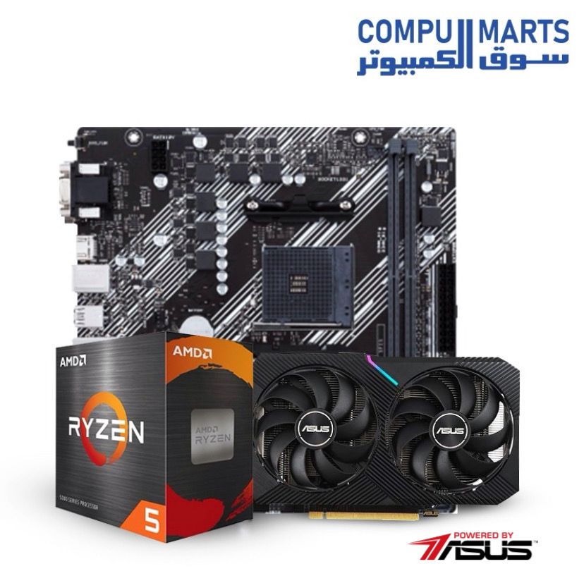 Bundle AMD RYZEN 5 5600X & ASUS DUAL RTX 3050 8GB