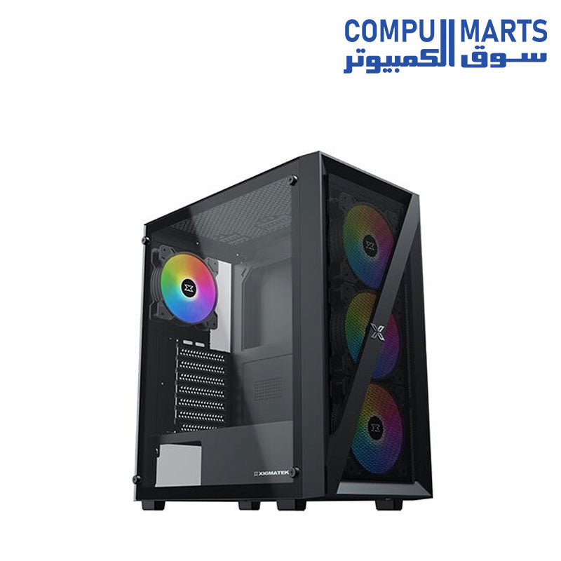 EN40887-COMPUTER-CASE-XIGMATEK-ARG-4-FAN-MID-TOWER