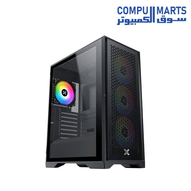 LUX S-Black-CASE-XIGMATEK-4 FAN-ARGB