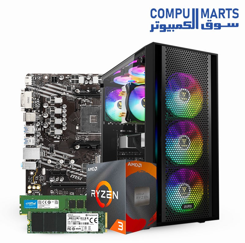 ECO-BUNDLE-RYZEN-3-4300-RYZEN-5-4600G-RYZEN-5-5600G-MSI-A520M-ATX-16GB-ram-SSD-256GB-Case-Power-Supply-600W