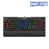 REDRAGON K586 BRAHMA Mechanical Keyboard , Tactile & Light-speed Fast Optical Blue Switche