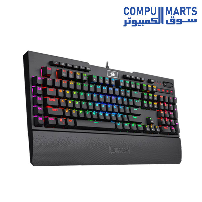 REDRAGON K586 BRAHMA Mechanical Keyboard , Tactile & Light-speed Fast Optical Blue Switche