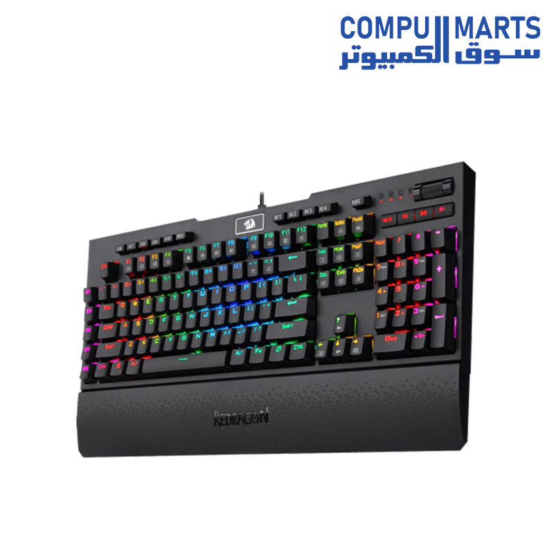 REDRAGON K586 BRAHMA Mechanical Keyboard , Tactile & Light-speed Fast Optical Blue Switche