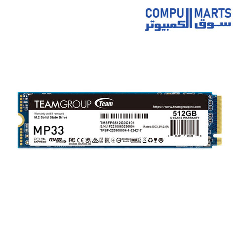 TEAMGROUP MP33 M.2 PCI-E GEN3.0 X4 NVME 1.3