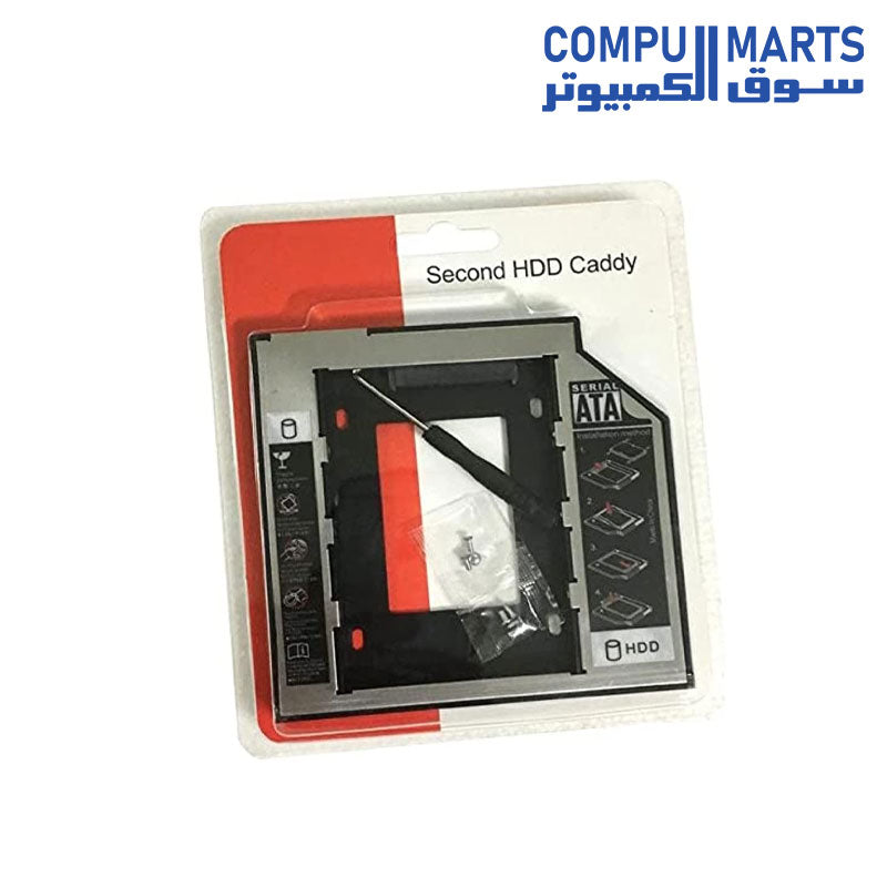 2.5in-Mechanical-Ssd-Drive-Bracket-SATA3-2nd-Hdd-Ssd-Hard-Disk-Caddy-12.7mm