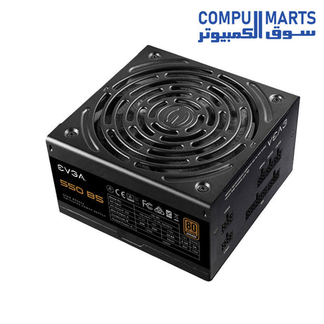 220-B5-0550-V2-B5-Power Supply-EVGA-550W-80-Plus-BRONZE-Fully-Modular