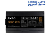 220-B5-0550-V2-B5-Power Supply-EVGA-550W-80-Plus-BRONZE-Fully-Modular