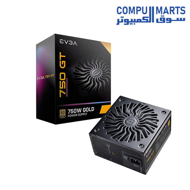 750-GT-220-GT-0750-Y2-(EU)-Power Supply-EVGA-Gold-Certified-80-PLUS-750-Watt