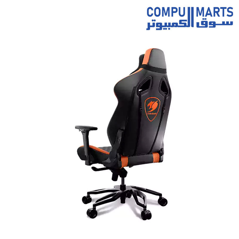 Gaming chair Cougar Armor black computer, up to 120 kg, PU leather, 4D,  180° folding