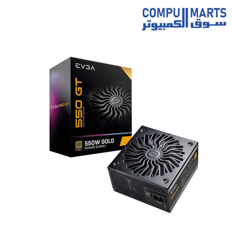 550 GT-Power Supply-EVGA-Gold-Certified-80-PLUS-550-Watt