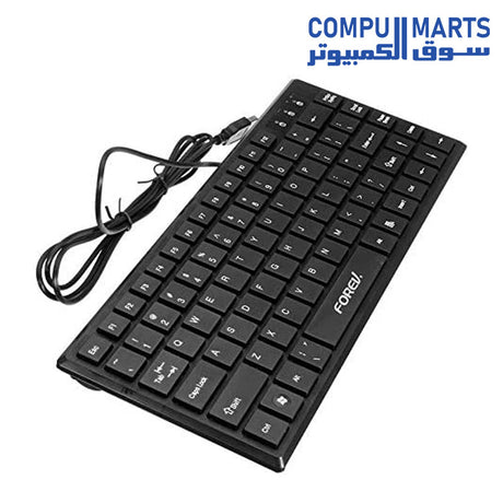 Fv-65S-Slim-Keyboard-Forev-Black