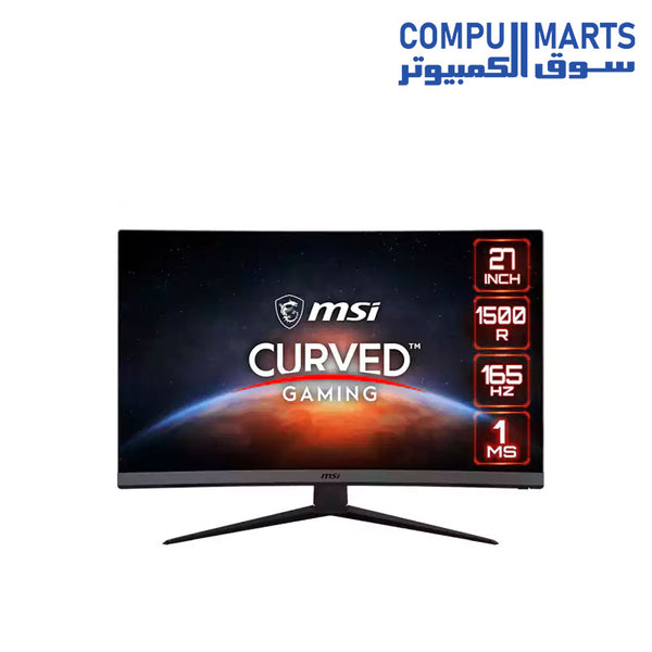 MSI Optix G27C7 Curved Gaming Monitor 1920 x 1080 FHD 27 Inches,165Hz,