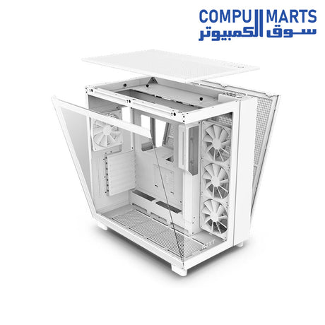 H9-Flow-NZXT-Gaming-Case-Perforated-Dual-Chamber-Mid-Tower-Tempered-Glas-Mid-Tower-white