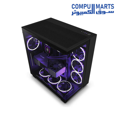 H9-Flow-NZXT-Gaming-Case-Perforated-Dual-Chamber-Mid-Tower-Tempered-Glas-Mid-Tower-black